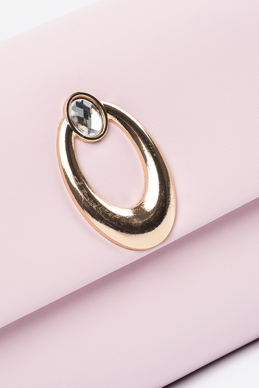 Kopertówka różowa ze srebrnymi...