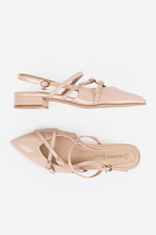 beige lacquered High heels Inith gold... beige lacquered High heels Inith gold...