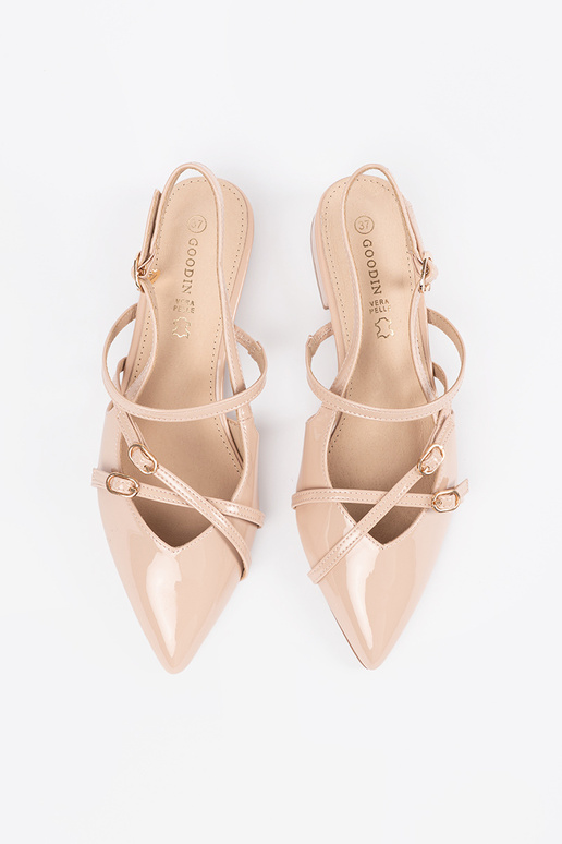 beige lacquered High heels Inith gold... beige lacquered High heels Inith gold...