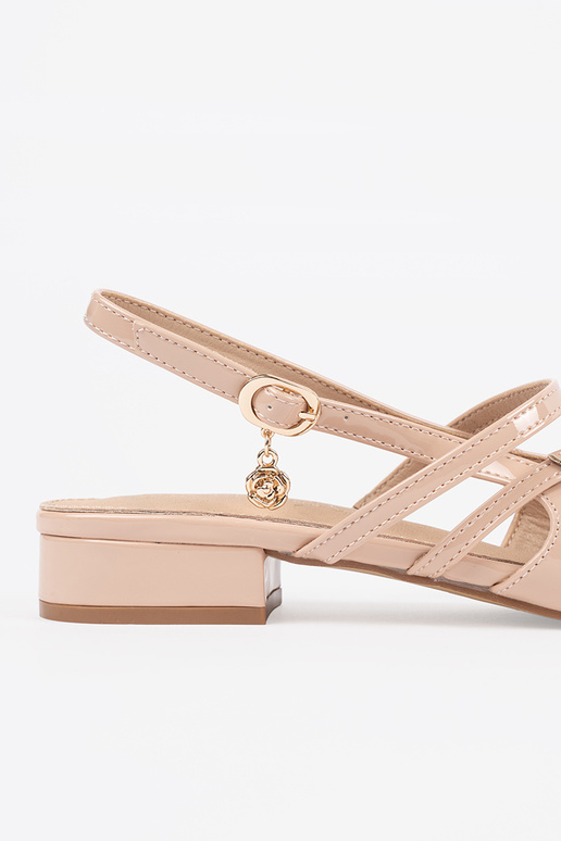 beige lacquered High heels Inith gold... beige lacquered High heels Inith gold...