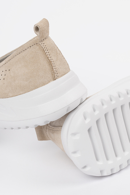 Leather beige INomens moccasins Leather beige INomens moccasins