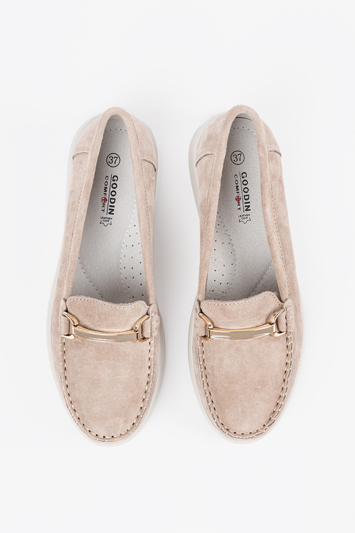 beige INomens moccasins made of... beige INomens moccasins made of...