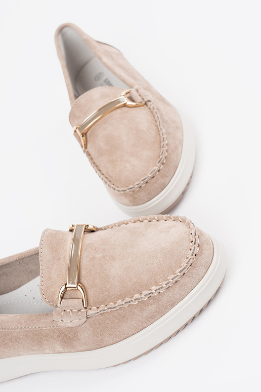 beige INomens moccasins made of... beige INomens moccasins made of...