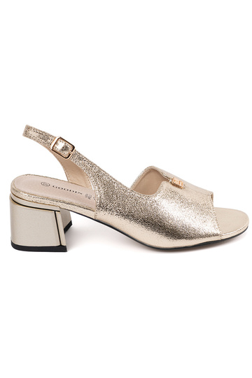 of suede sandals on...