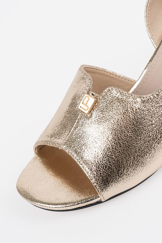 of suede sandals on highheels golden of suede sandals on highheels golden