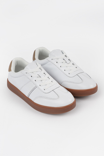 Zamszowe białe sneakersy... 2