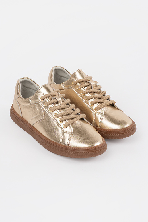 gold color Sneakers model shoes... gold color Sneakers model shoes...