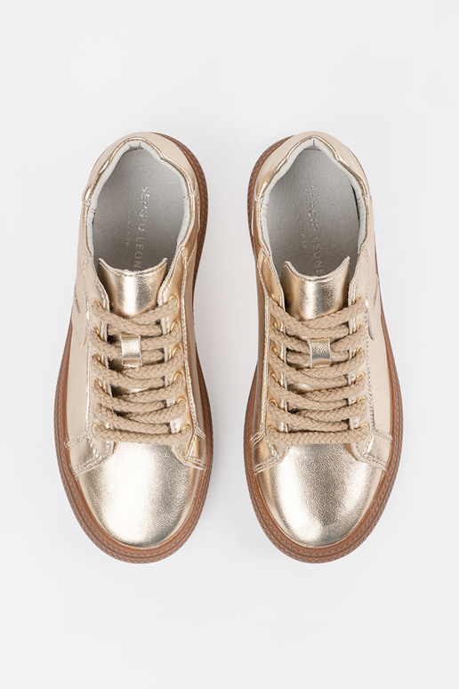 gold color Sneakers model shoes... gold color Sneakers model shoes...
