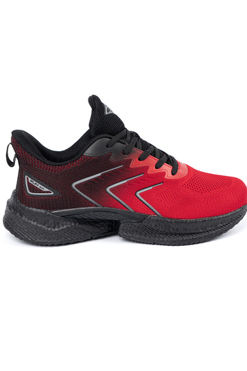 Czarno-czerwone buty sportowe