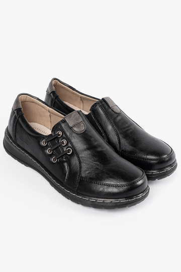 INomens black slip-on shoes 2