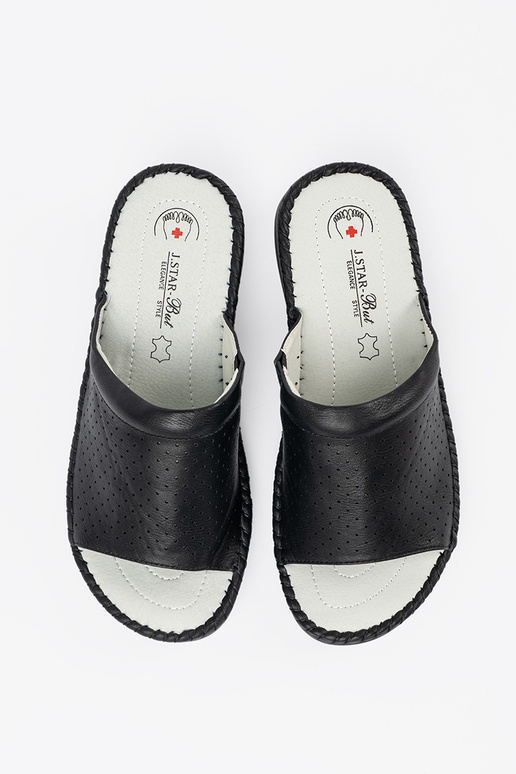 Slippers ze skórzaną Inkładką black Slippers ze skórzaną Inkładką black