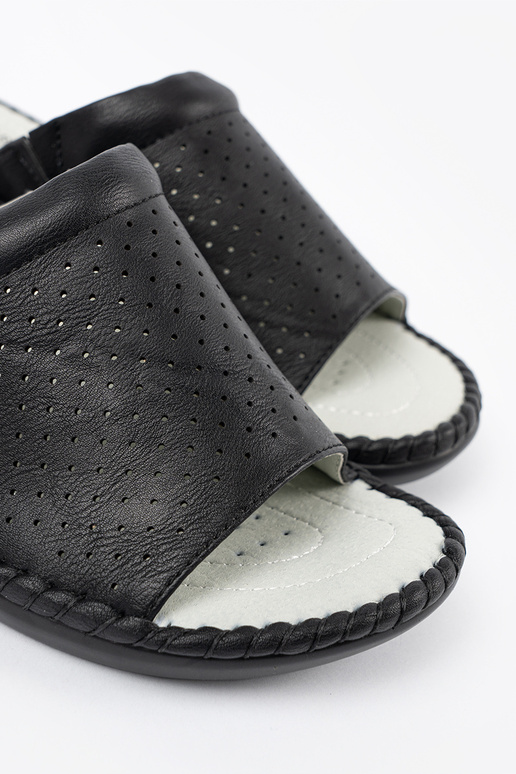 Slippers ze skórzaną Inkładką black Slippers ze skórzaną Inkładką black