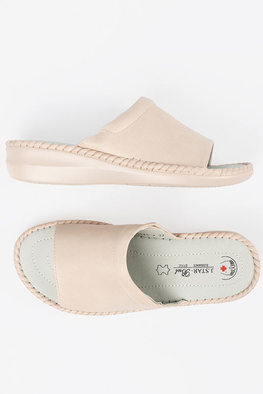ivory slippers z skórzaną Inkładką ivory slippers z skórzaną Inkładką