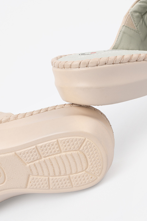 ivory slippers z skórzaną Inkładką ivory slippers z skórzaną Inkładką