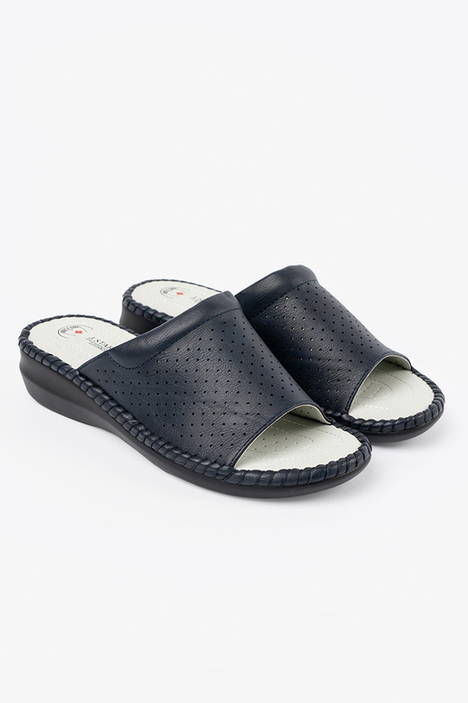 Slippers ze skórzaną Inkładką blue Slippers ze skórzaną Inkładką blue