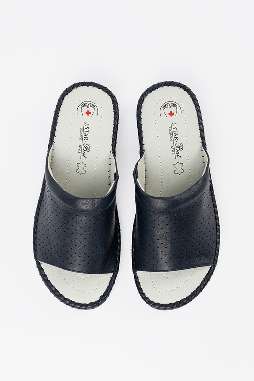 Slippers ze skórzaną Inkładką blue Slippers ze skórzaną Inkładką blue