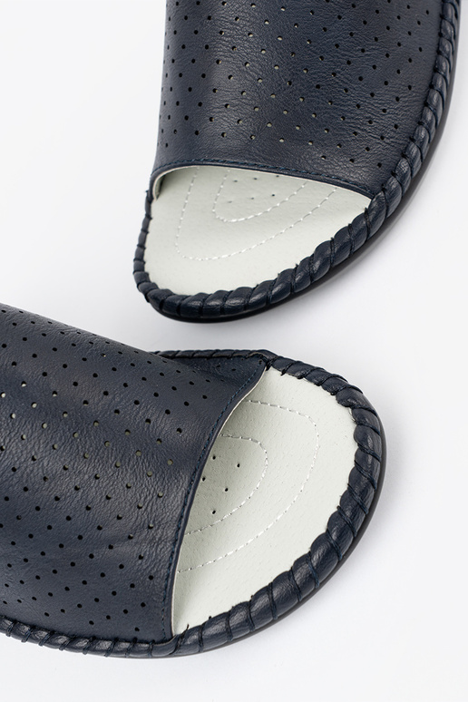 Slippers ze skórzaną Inkładką blue Slippers ze skórzaną Inkładką blue