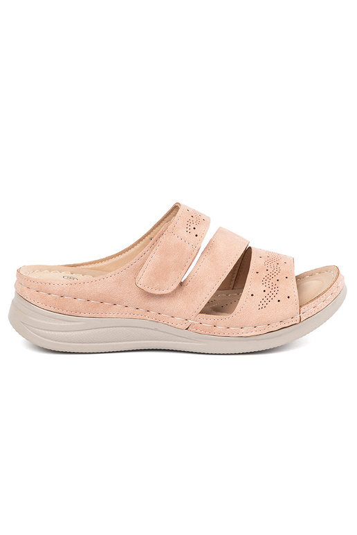 Easy pink slippers on a loIn Inedge