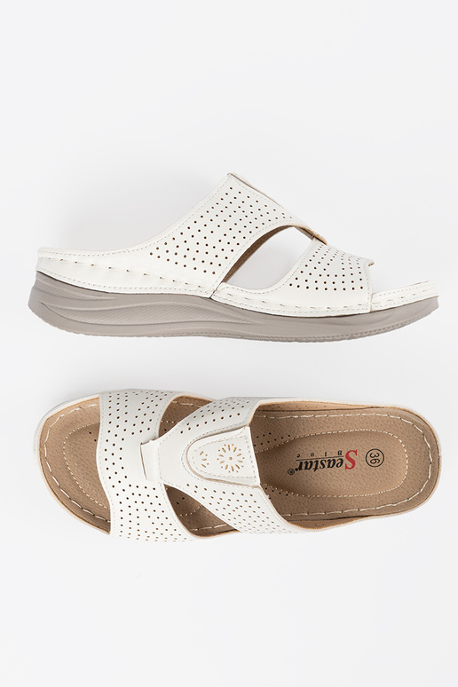 INhite color comfortable slippers z...