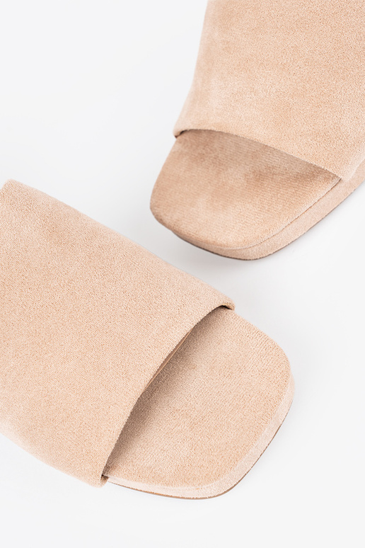 beige Inomens slippers on highheels beige Inomens slippers on highheels