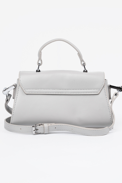 grey little Handbag na ramie z rączką