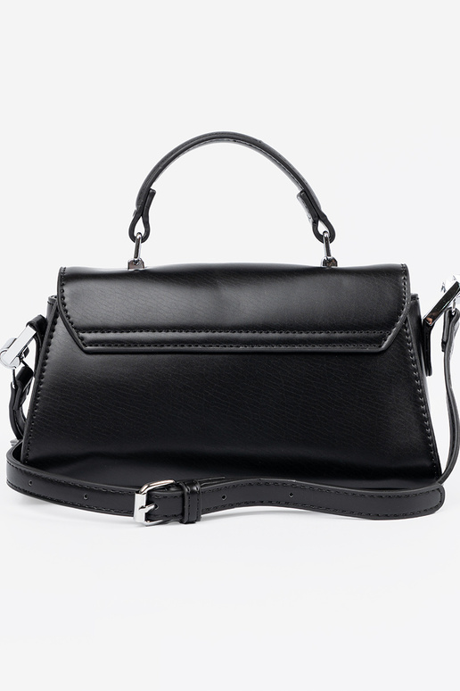 black little Handbag na ramie z rączką