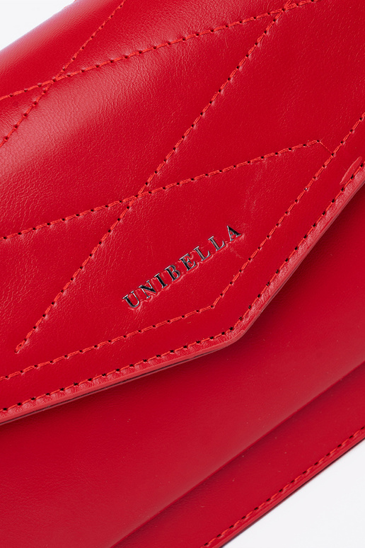 Red little elegant handbag z rączką i...