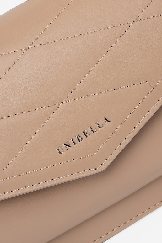 Beżowa mała torebka damska z rączką i...