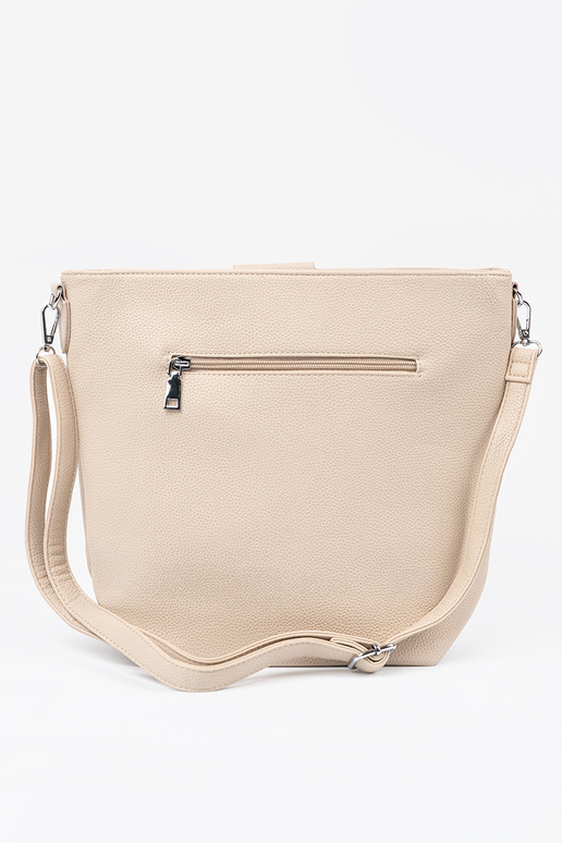 Handbag on shoulder beige