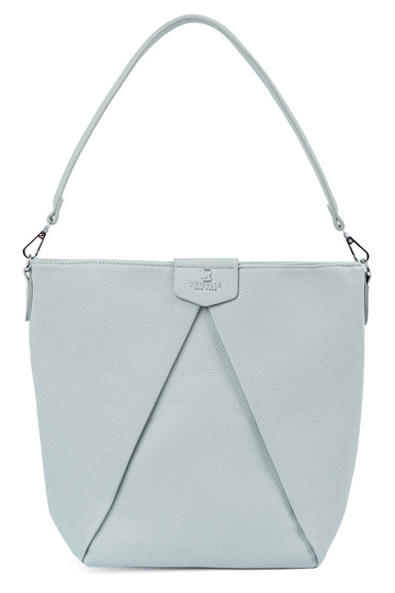 Handbag on shoulder blue