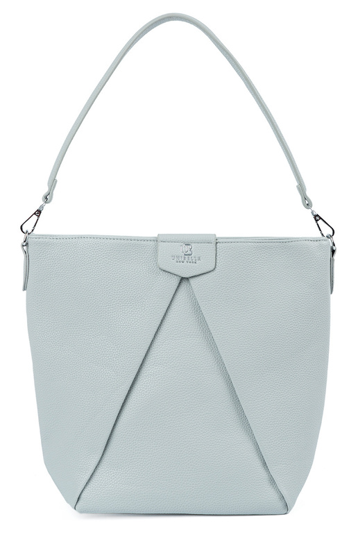 Handbag on shoulder blue