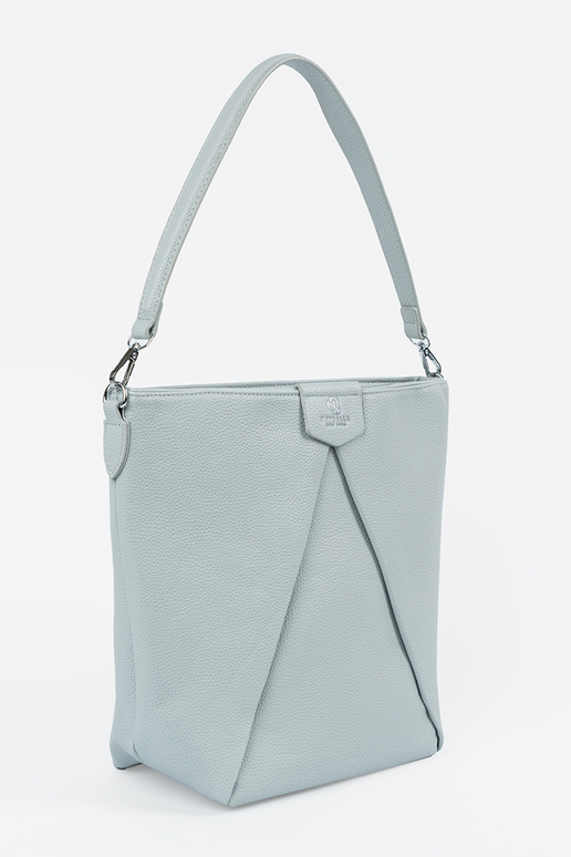 Handbag on shoulder blue