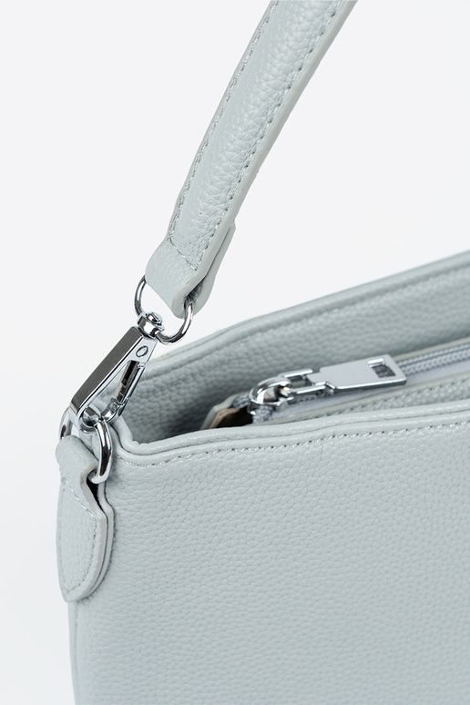 Handbag on shoulder blue