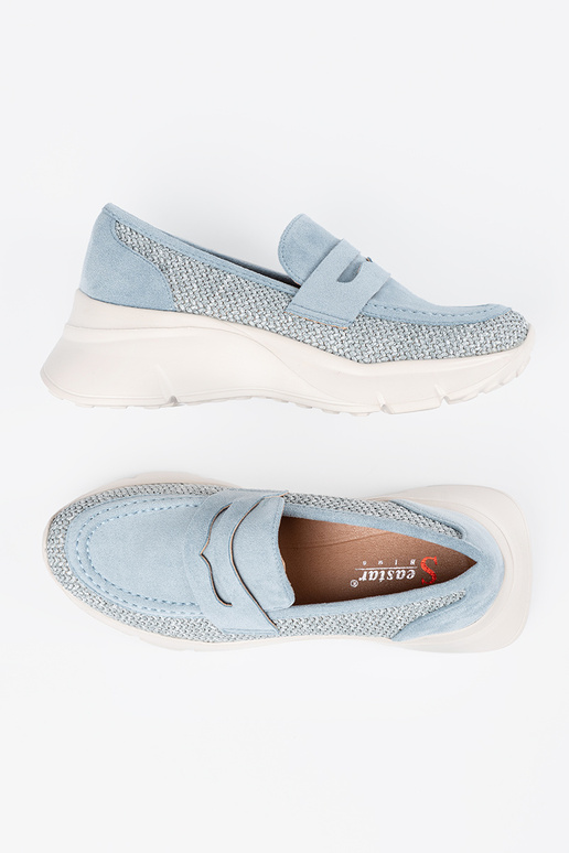 blue shoes on a thick sole blue shoes on a thick sole