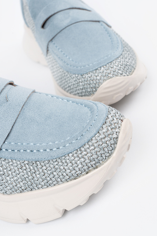 blue shoes on a thick sole blue shoes on a thick sole