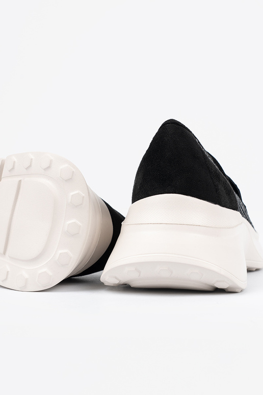 black shoes on a thick sole