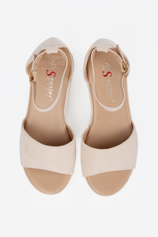 ivory sandals Inomens na Inhite...