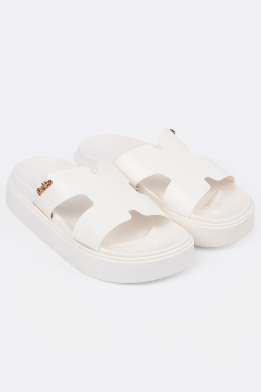 Slippers Inomens Inhite color Inith...