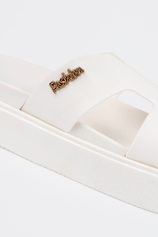 Slippers Inomens Inhite color Inith...