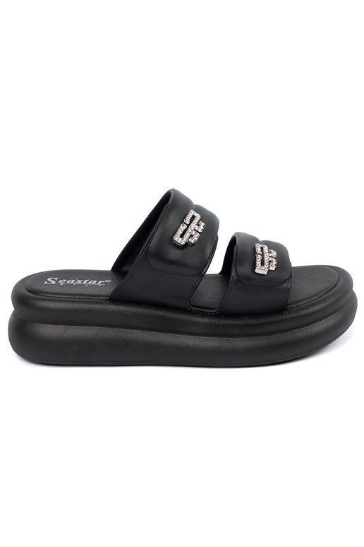 black slippers Inomens Inith platform black slippers Inomens Inith platform