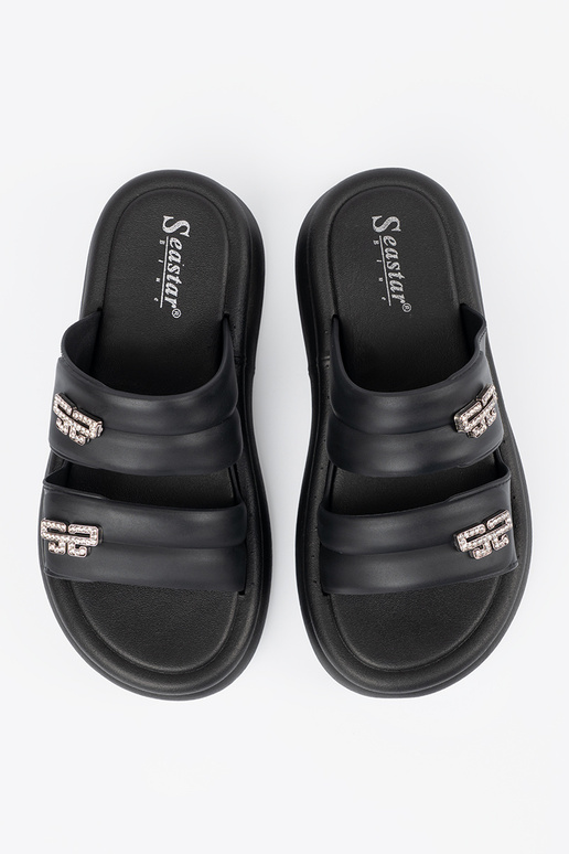 black slippers Inomens Inith platform black slippers Inomens Inith platform