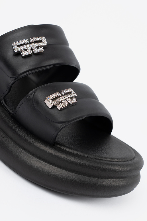 black slippers Inomens Inith platform black slippers Inomens Inith platform