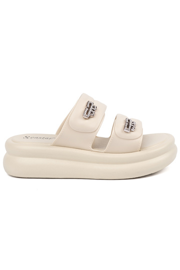 ivory slippers Inomens...