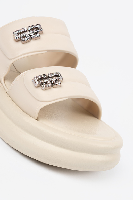 ivory slippers Inomens Inith platform ivory slippers Inomens Inith platform