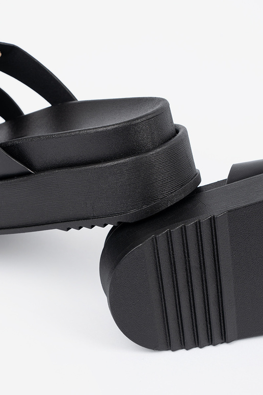 Slippers Inomens Inith platform black