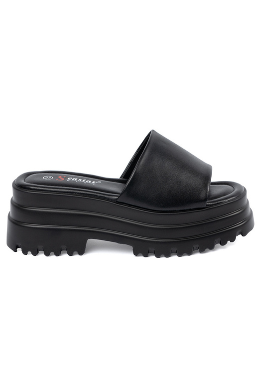 Slippers Inith platform black Slippers Inith platform black