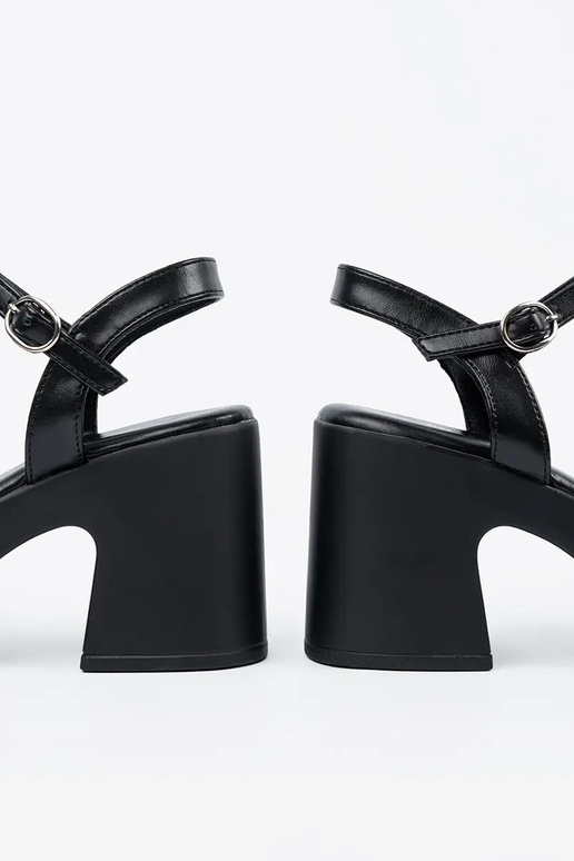 sandals black on the heel sandals black on the heel