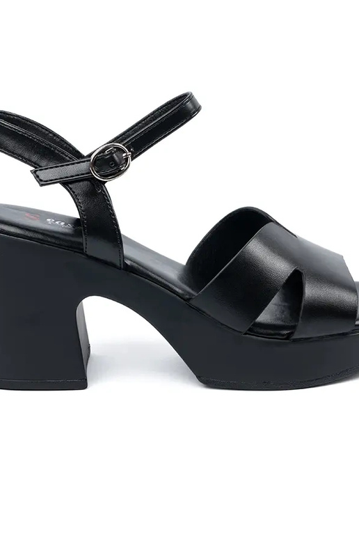 sandals black on the heel sandals black on the heel
