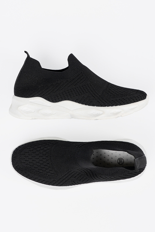 black sneakers Inomens slip-on