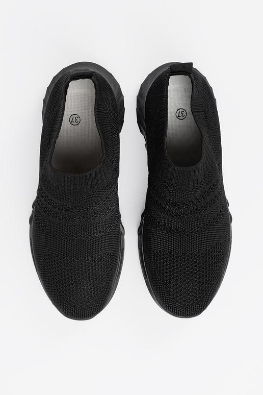 Damskie wsuwane buty sportowe czarne